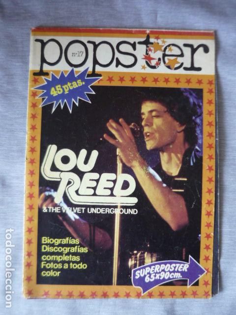 Revistas de m&uacute;sica: POPSTER N 17 REVISTA MUSICAL CON POSTER DE LOU REED