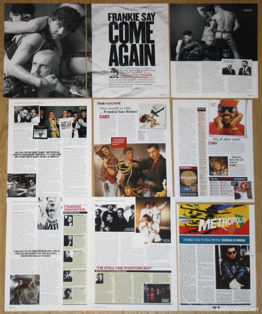 Revistas de m&uacute;sica: FRANKIE GOES TO HOLLYWOOD lote prensa magazine clippings 1980s photos Liverpool Band Disco pop