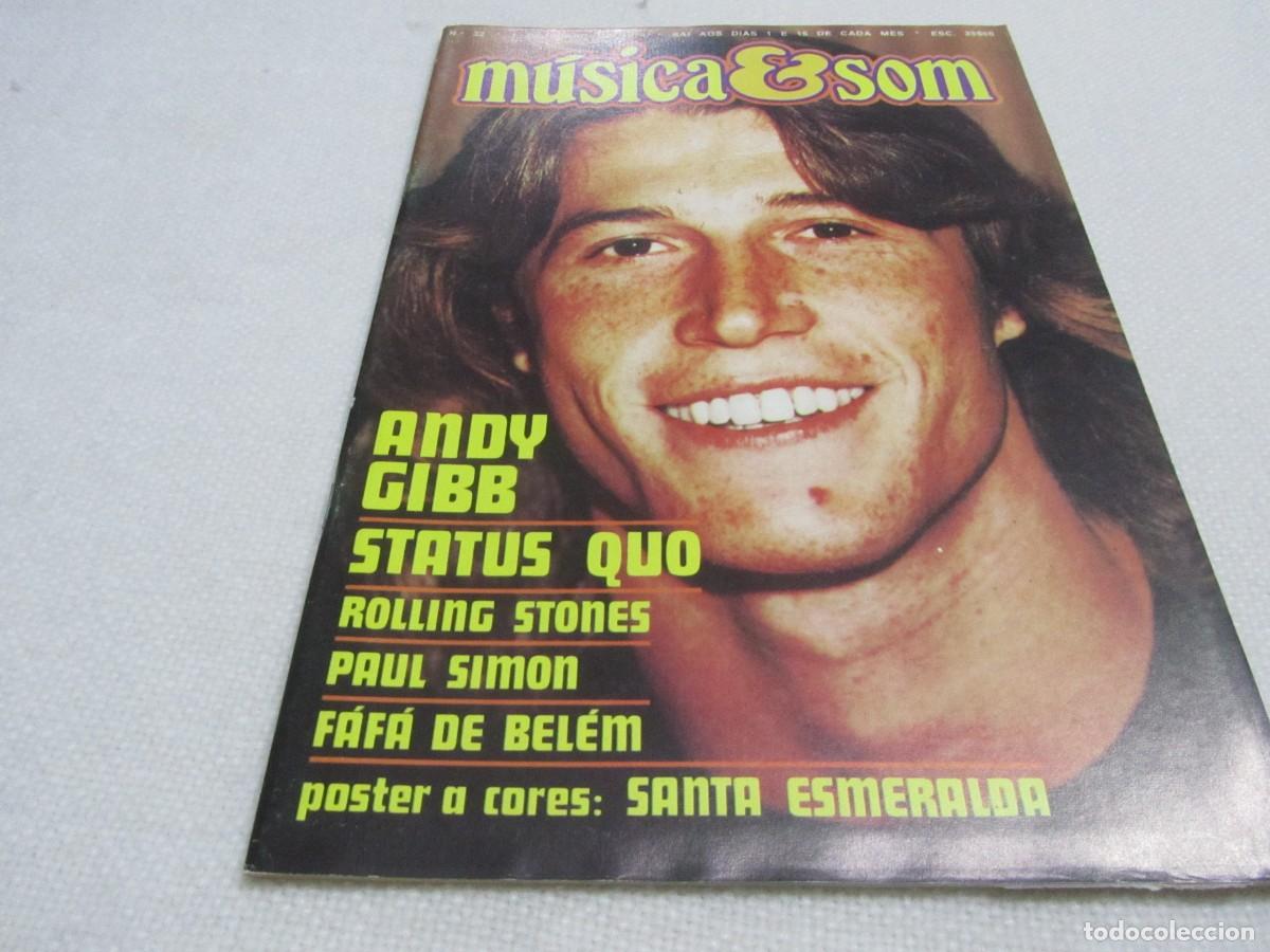 Revistas de m&uacute;sica: ANDY GIBB.STATUS QUO,ROLLING STONES,PAUL SIMON.F&Aacute;F&Aacute; DE BEL&Eacute;M, KATE BUSH,GO GRAAL,PATRICK MORAZ,ABBA