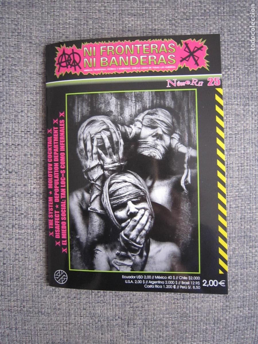 Revistas de m&uacute;sica: FANZINE - PUNK - NI FRONTERAS NI BANDERAS - N&ordm;25 - 2026 - NAVARRA - zine - fancine - punkzine