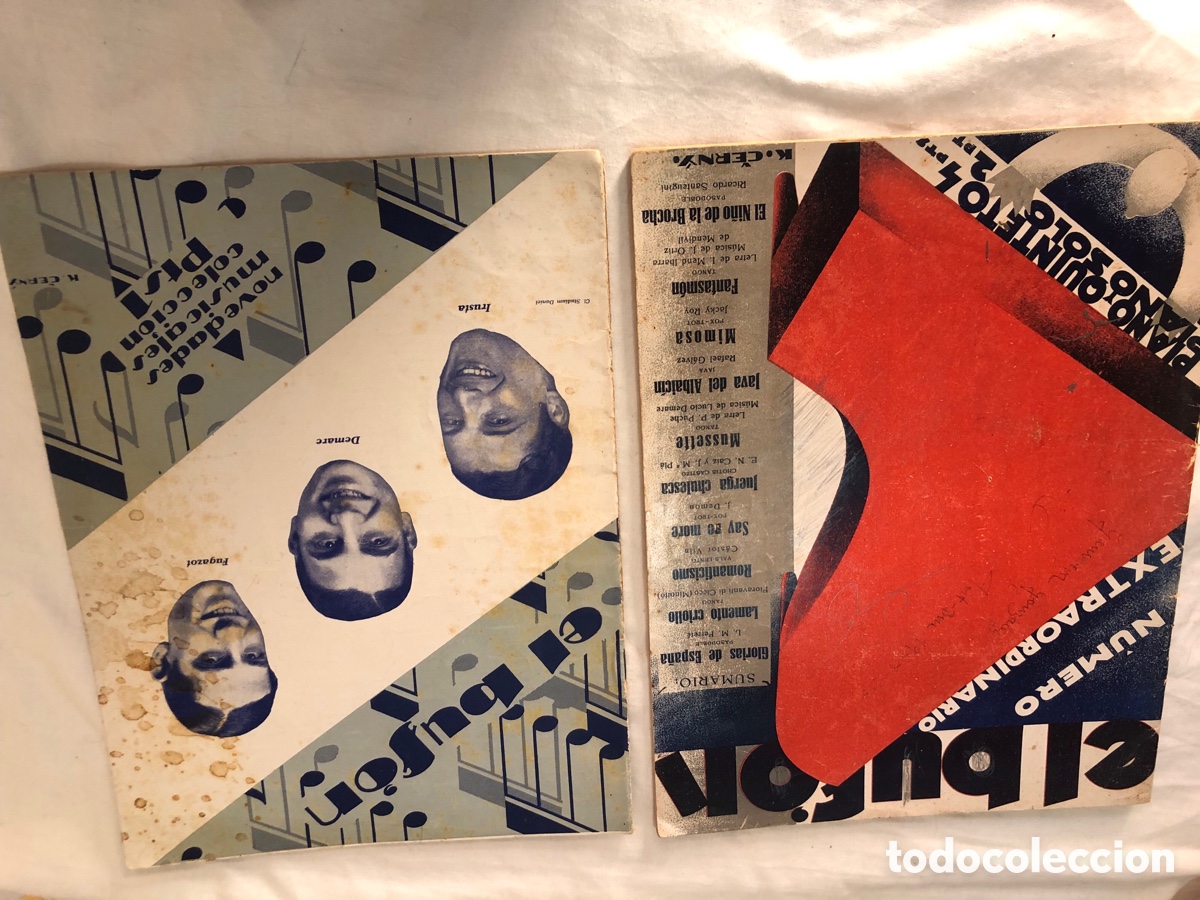 Magazines de musique: Lote de dos ejemplares originales de Revistas musicales antiguas El buz&oacute;n