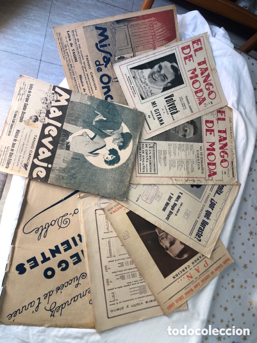 Revistas de m&uacute;sica: Lote de varias publicaciones hist&oacute;ricas de la &eacute;poca de oro del tango y viol&iacute;n en Espa&ntilde;a