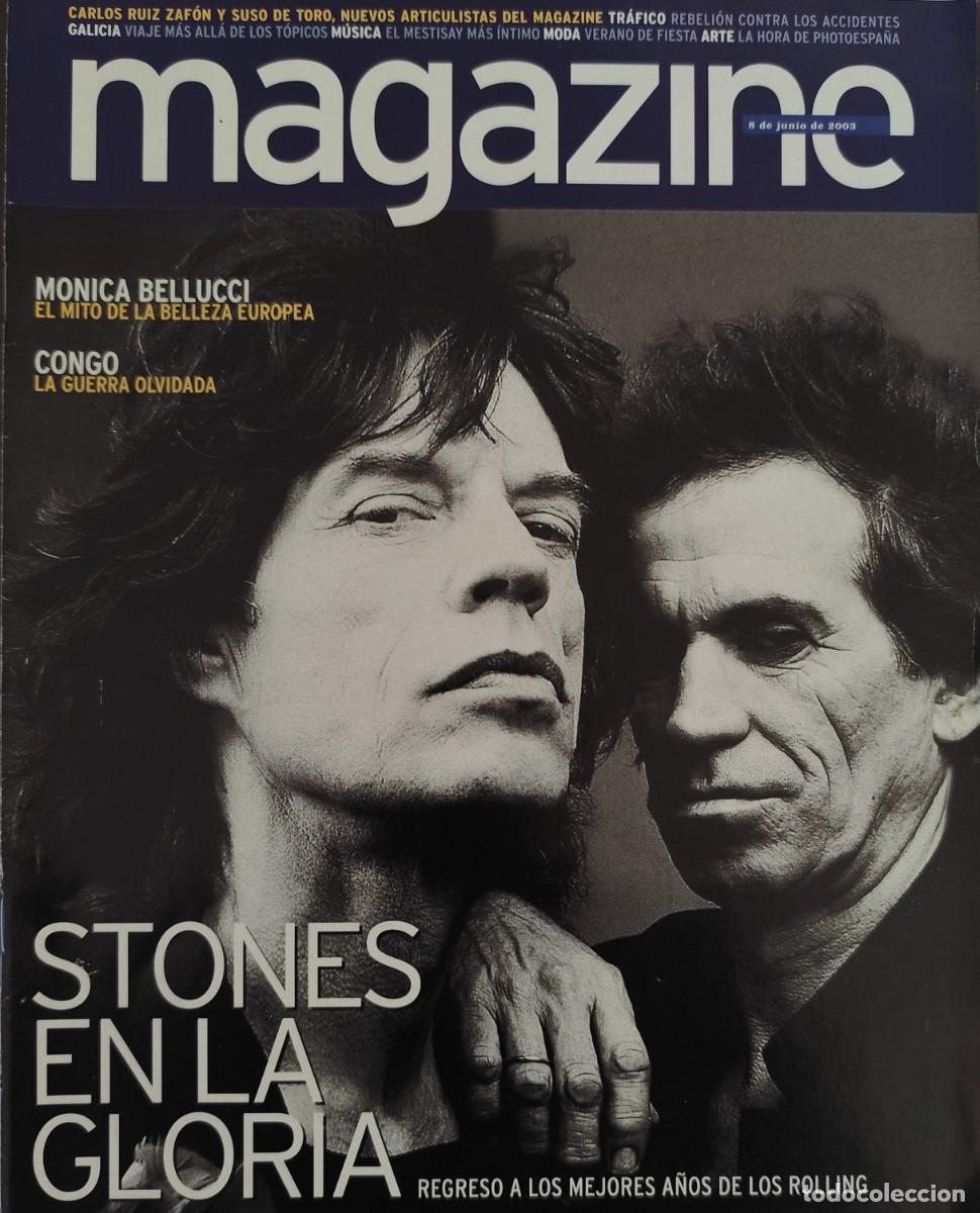 Revistas de m&uacute;sica: REVISTA MAGAZINE O8/06/03. THE ROLLING STONES. MONICA BELLUCCI