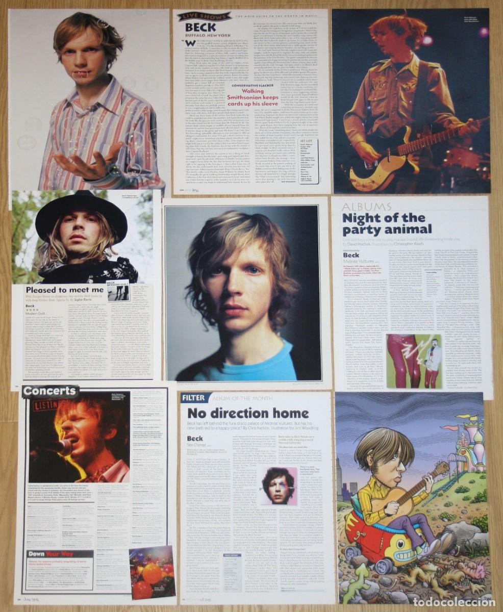 Revistas de m&uacute;sica: BECK David Hansen lote prensa 1990s/2000s magazine clippings photos rock indie musician recortes