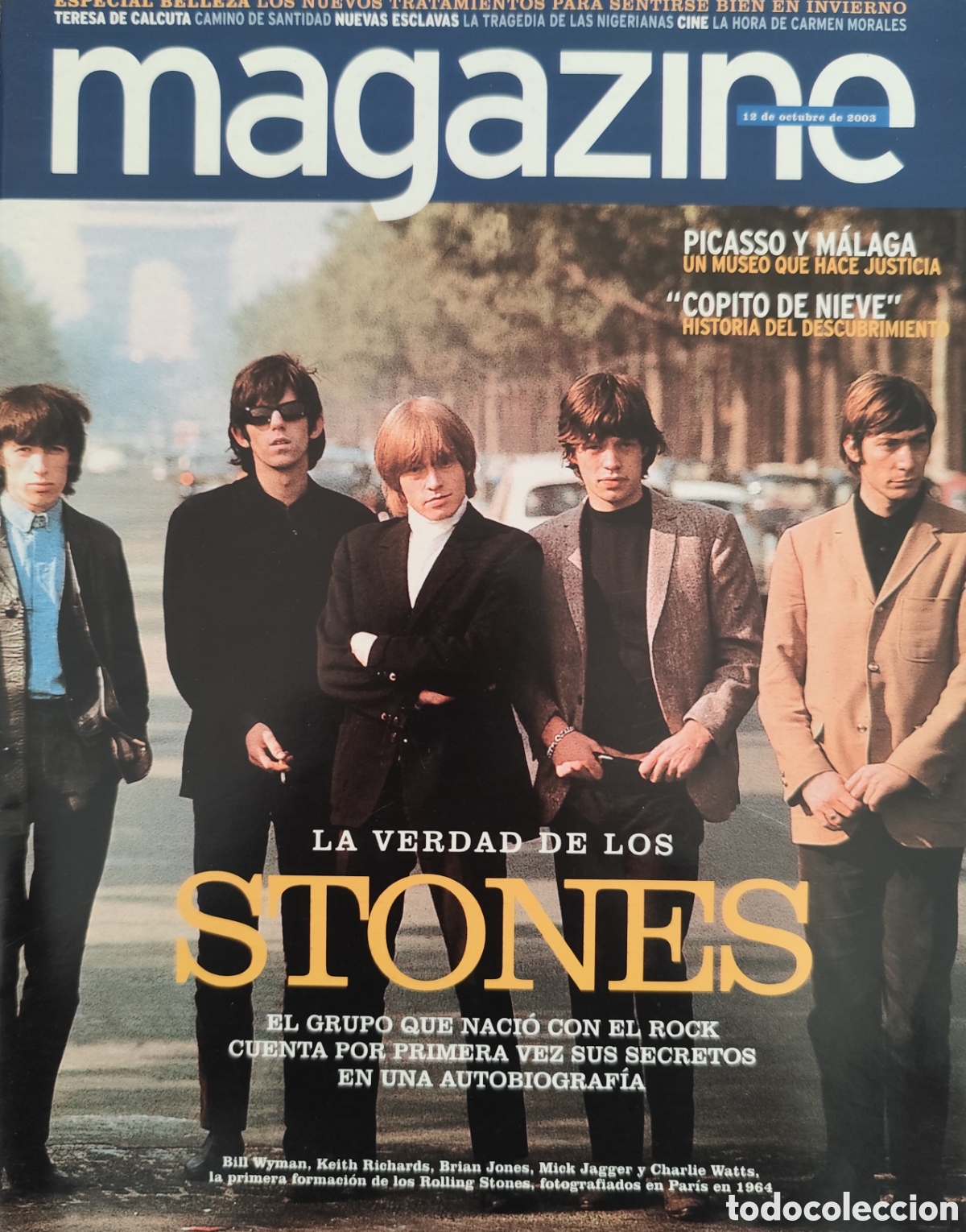 Revistas de m&uacute;sica: REVISTA MAGAZINE 12/10/03. THE ROLLING STONES.