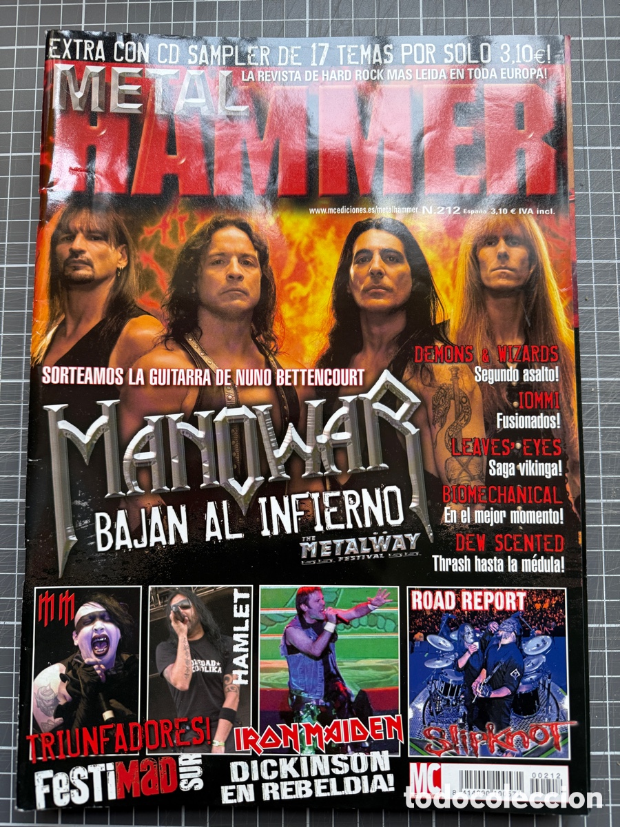 Revistas de m&uacute;sica: Metal Hammer No. 212
