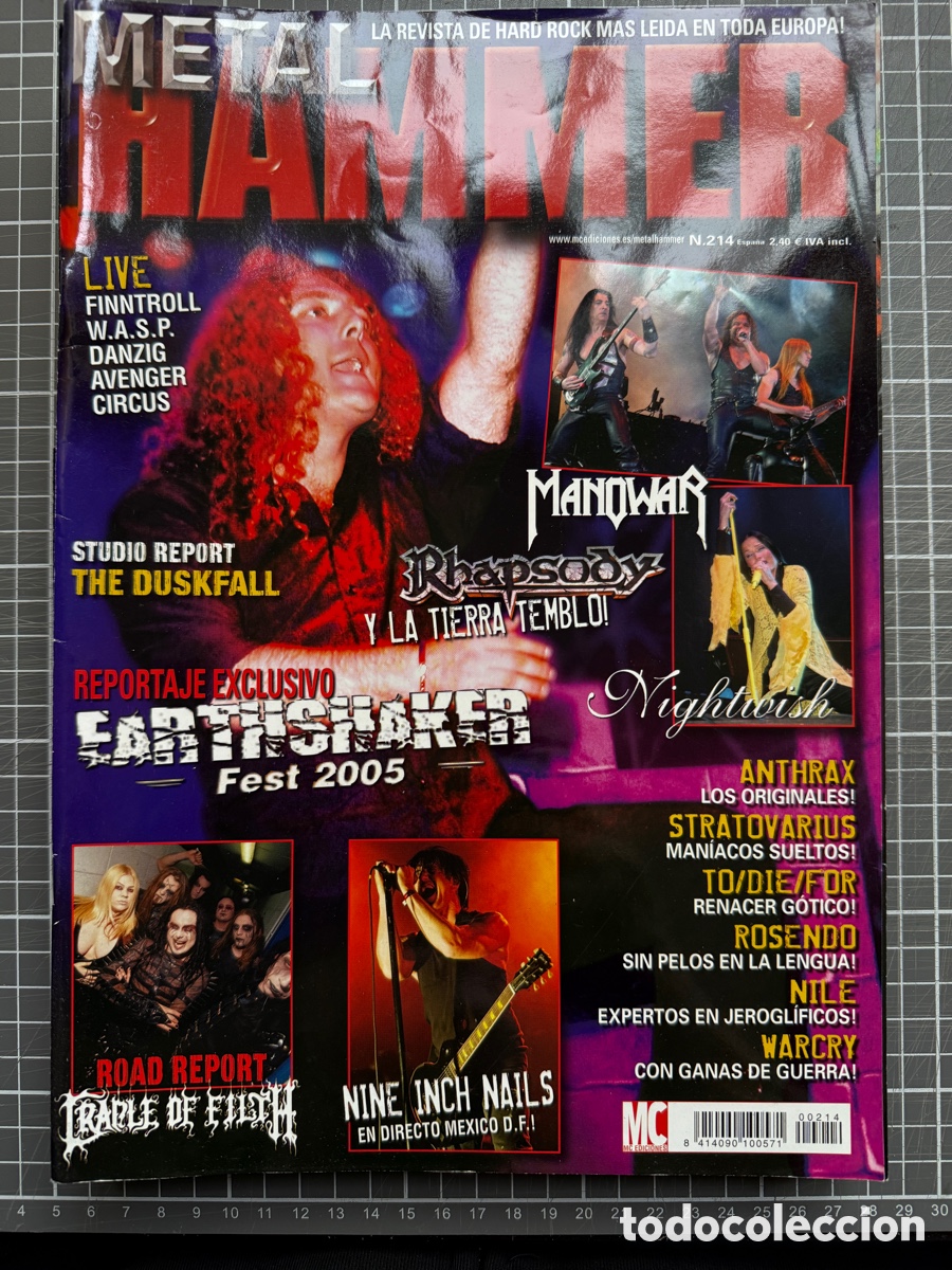 Revistas de m&uacute;sica: Metal Hammer - No. 214