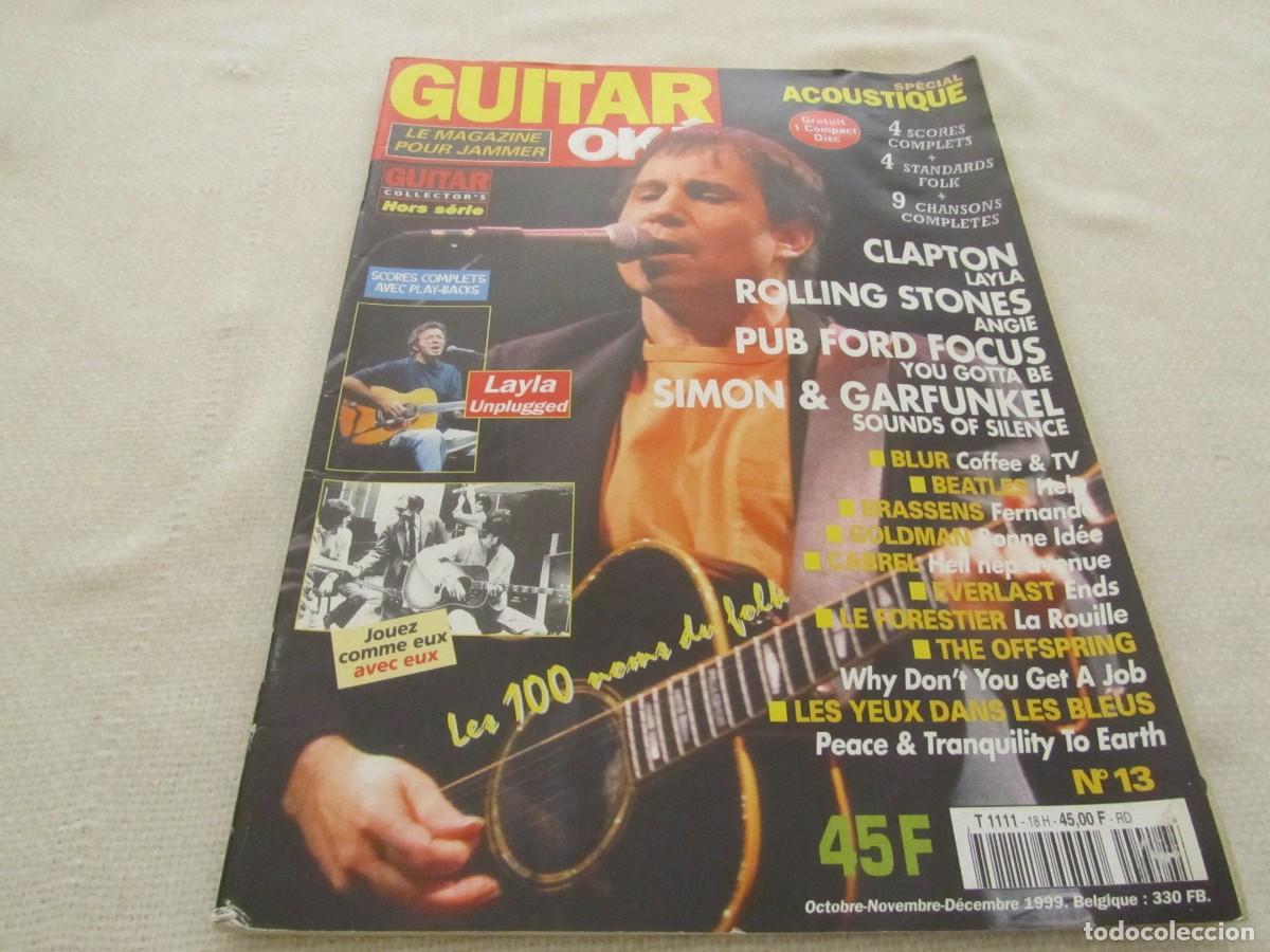 Revistas de m&uacute;sica: ERIC CLAPTON,ROLLING STONES,SIMON&GARFUNKEL,DES&acute;REE,100 CANTANTES FOLK,REVISTA GUITAR OK&Eacute;, 1999