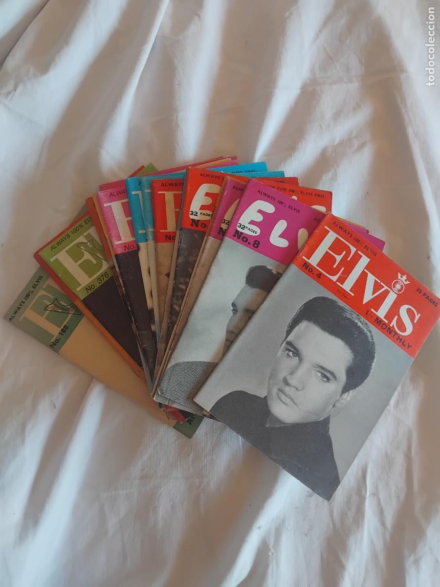 Revistas de m&uacute;sica: ELVIS PRESLEY. 20 NUMEROS DE LA REVISTA ELVIS MONTHLY. 1964 / 1993.