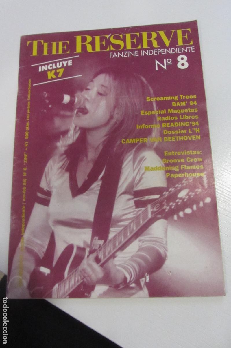 Revistas de m&uacute;sica: FANZINE THE RESERVE N&ordm; 8 - 1995 - RADIOS LIBRES - BAM 94 / READING - SCREAMING TREES arx67