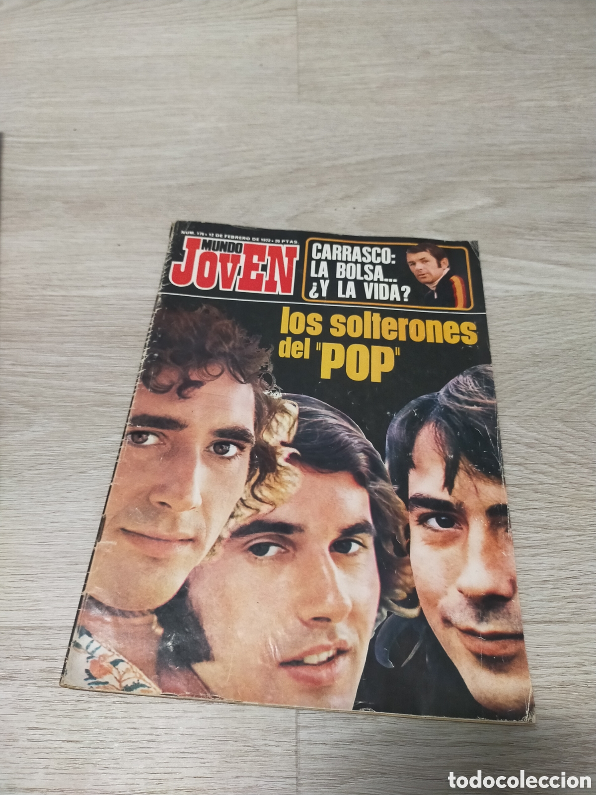 Revistas de m&uacute;sica: Revista mundo joven n&uacute;m.176 12 febrero 1972