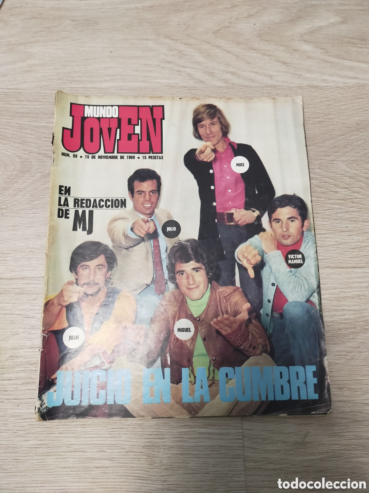 Revistas de m&uacute;sica: Revista mundo joven n&uacute;m. 59 noviembre 1969