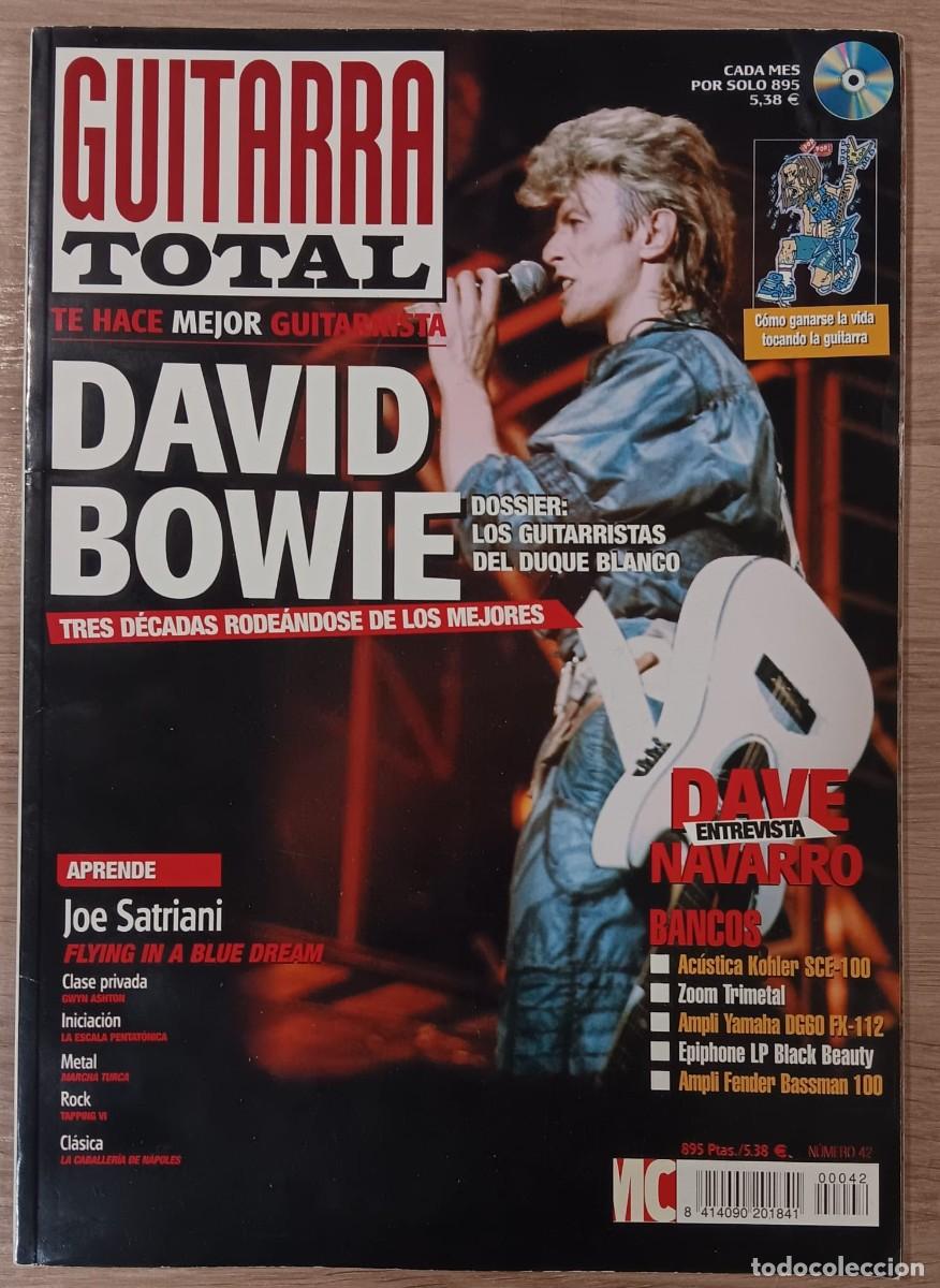 Revistas de m&uacute;sica: REVISTA GUITARRA TOTAL NUMERO 42 BOWIE DAVE NAVARRO JOE SATRIANI