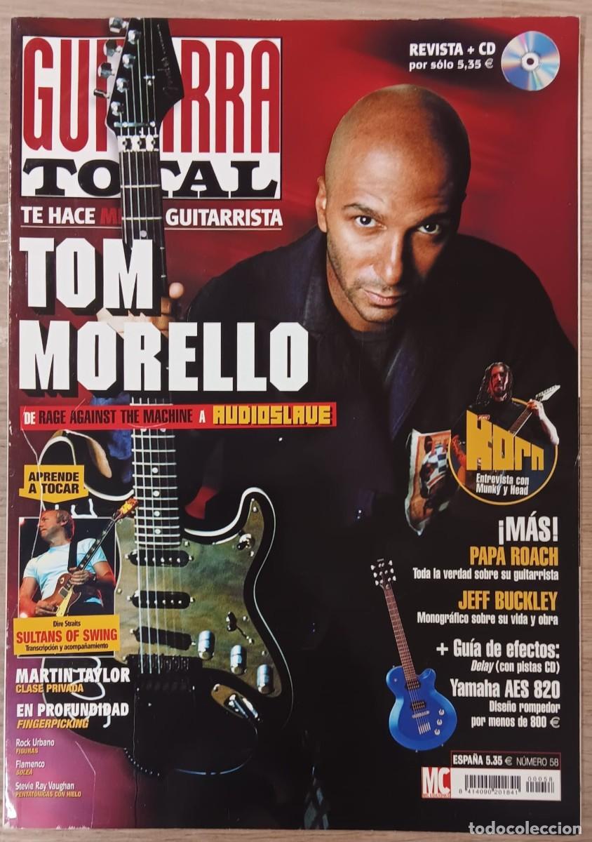 Revistas de m&uacute;sica: REVISTA GUITARRA TOTAL NUMERO 58 PAPA ROACH JEFF BUCKLEY TOM MORELLO RAGE AGAINST THE MACHINE