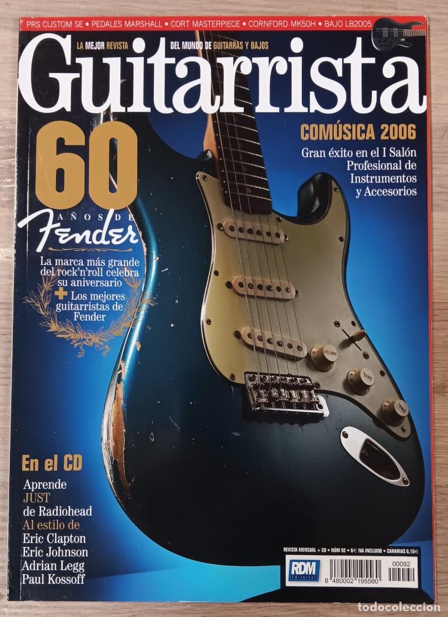 Revistas de m&uacute;sica: REVISTA GUITARRISTA NUMERO 92