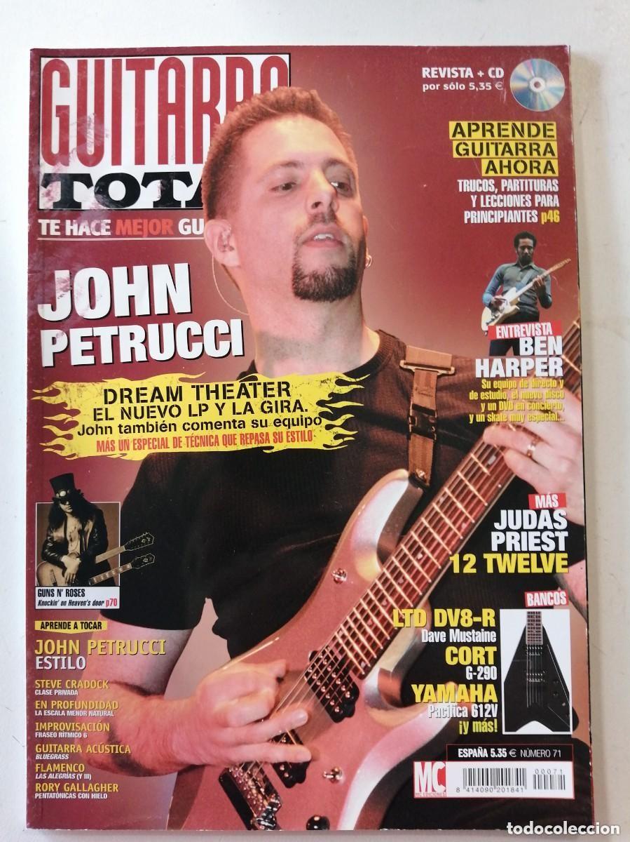 Revistas de m&uacute;sica: GUITARRA TOTAL, REVISTA MUSICAL N&ordm; 71. JOHN PETRUCCI
