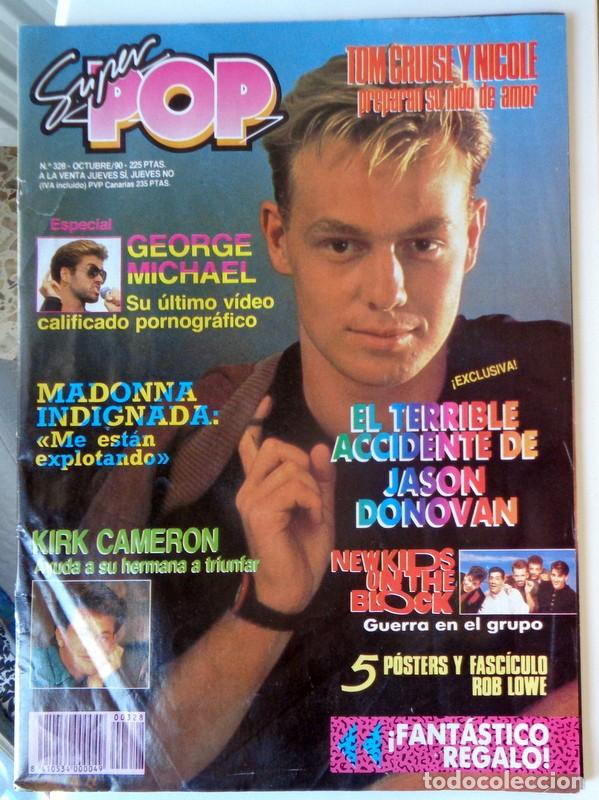Revistas de m&uacute;sica: REVISTA SUPER POP N&ordm;328 Octubre 1990. MADONNA. P&Oacute;STERS. NEW KIDS ON THE BLOCK. ULTIMO DE LA FILA