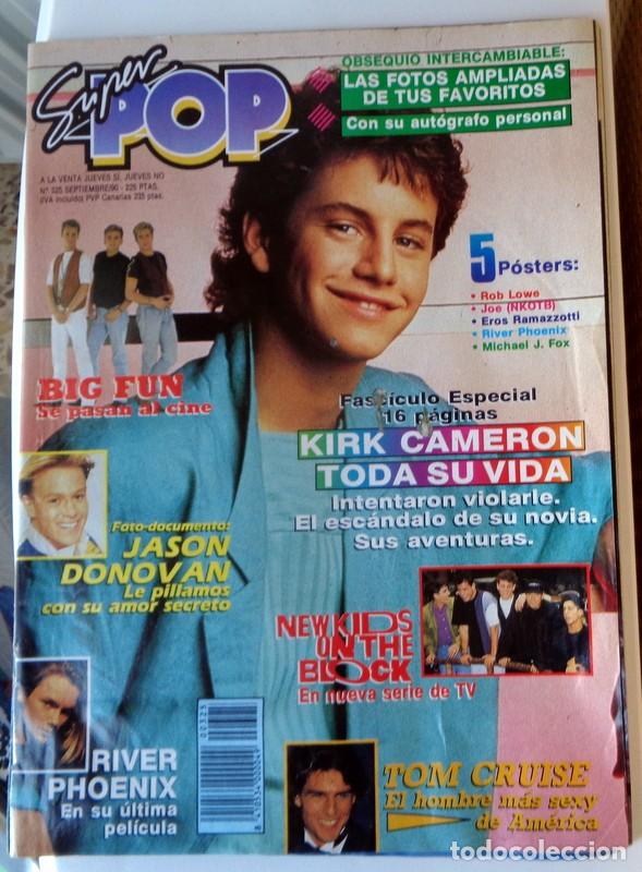 Revistas de m&uacute;sica: REVISTA SUPER POP N&ordm;325 1990. LOQUILLO H&Eacute;ROES DEL SILENCIO GIRA CONCIERTOS. P&Oacute;STERS. ROB LOWE