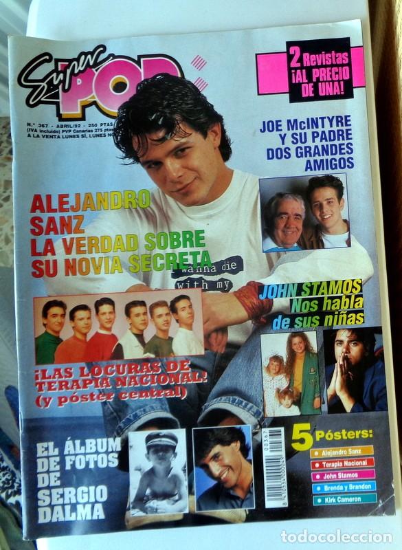 Revistas de m&uacute;sica: REVISTA SUPER POP N&ordm;367 Abril 1992. P&Oacute;STERS. MECANO OBK MICHAEL JACKSON - ALEJANDRO SANZ
