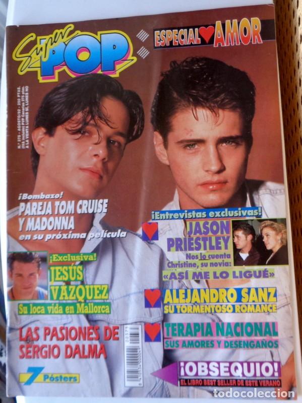 Revistas de m&uacute;sica: REVISTA SUPER POP N&ordm;375 Agosto 1992. P&Oacute;STERS. MADONNA - TERAPIA NACIONAL. OBK. SENSACION DE VIVIR,..