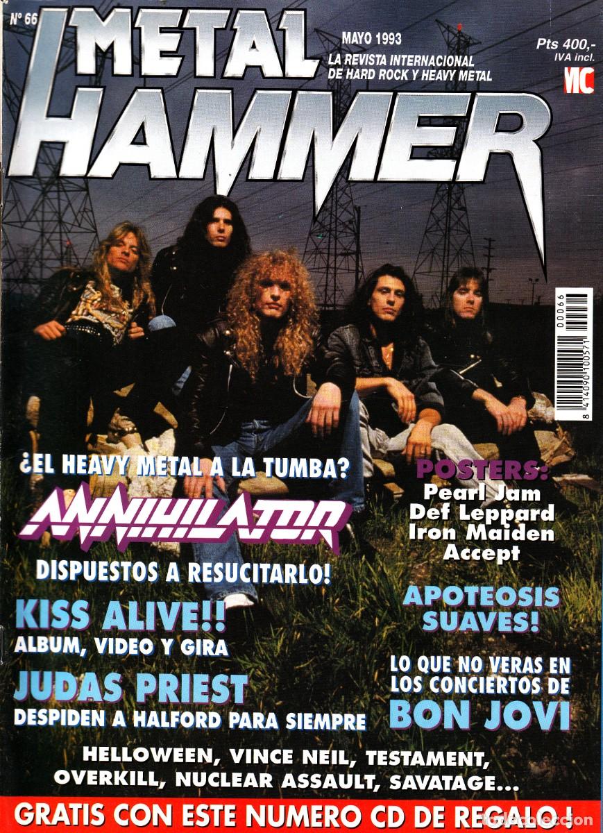 Revistas de m&uacute;sica: Revista Metal Hammer Numero 66 Annihilator