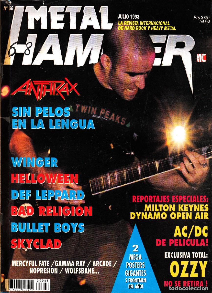 Revistas de m&uacute;sica: Revista Metal Hammer Numero 68 Anthrax