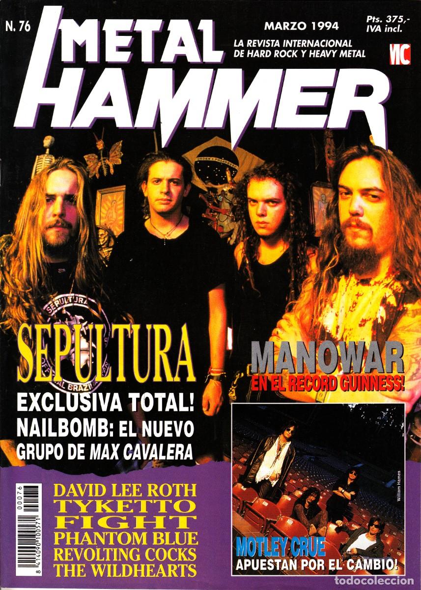 Revistas de m&uacute;sica: Revista Metal Hammer Numero 76 Sepultura