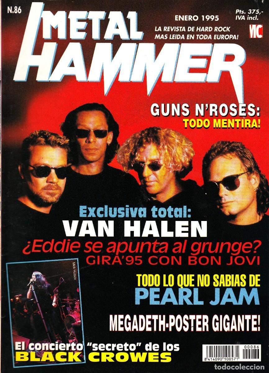 Revistas de m&uacute;sica: Revista Metal Hammer Numero 86 Van Halen