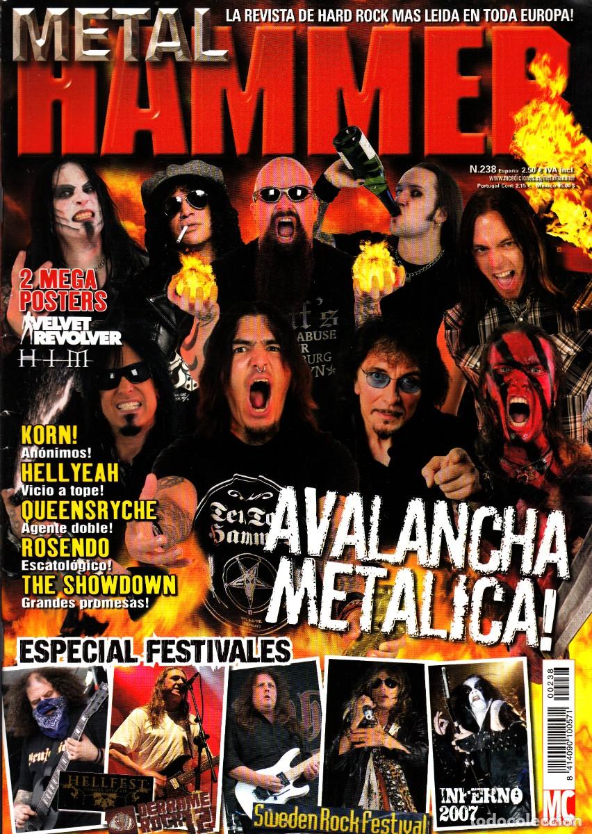 Revistas de m&uacute;sica: Revista Metal Hammer Numero 238 Avalancha met&aacute;lica