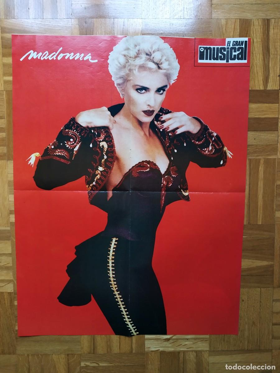 Revistas de m&uacute;sica: POSTER DE LA REVISTA EL GRAN MUSICAL MADONNA + MIGUEL BOS&Eacute; VER FOTOS