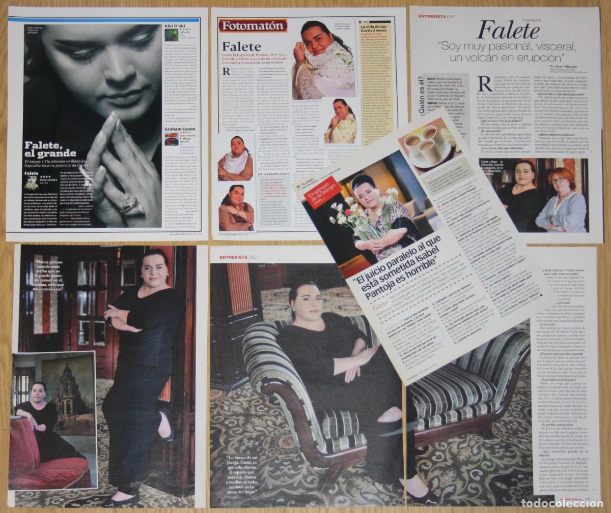 Revistas de m&uacute;sica: FALETE Rafael Ojeda Rojas lote prensa spain clippings cantante flamenco copla Sevilla