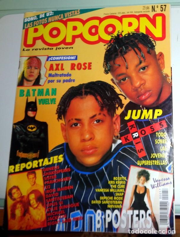 Revistas de m&uacute;sica: REVISTA POPCORN N&ordm;57 P&Oacute;STERS NIRVANA THE CURE. KYLIE MINOGUE - IRON MAIDEN - AXL ROSE - SAMANTHA FOX