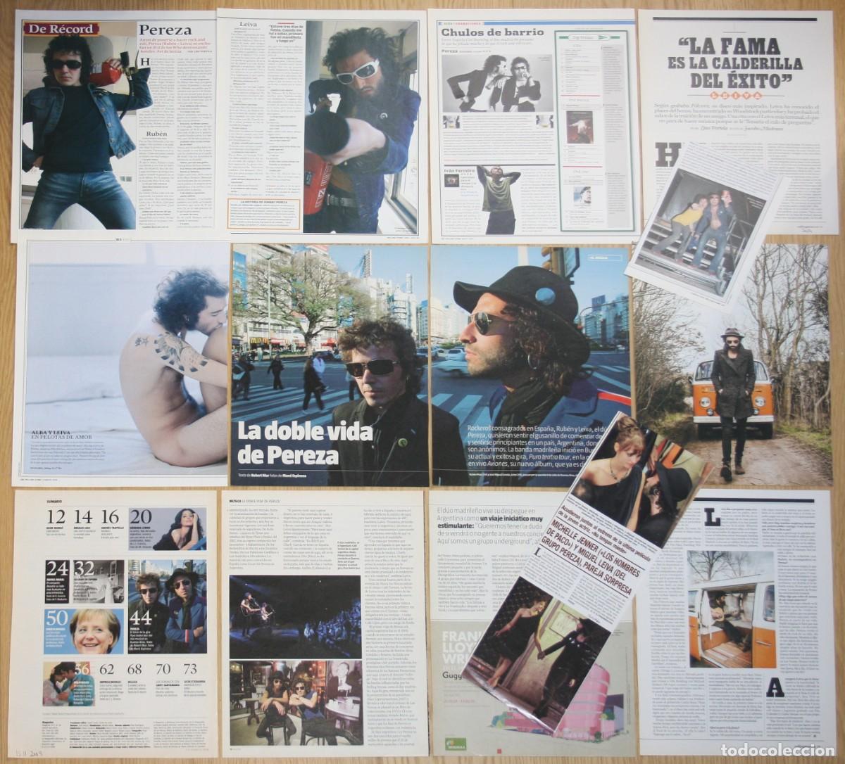 Revistas de m&uacute;sica: LEIVA PEREZA lote prensa 2000s/2010s clippings fotos rock espa&ntilde;ol ruben pozo recortes revista