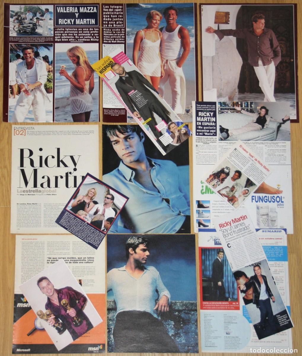 Revistas de m&uacute;sica: RICKY MARTIN lote prensa 1990s/2000s spain clippings fotos cantante Puerto Rico latino recortes