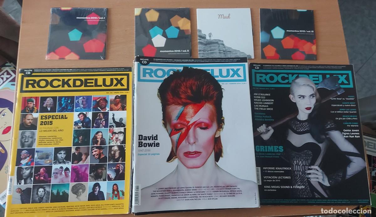 Revistas de m&uacute;sica: 11 revistas ROCKDELUX A&Ntilde;O 2016 completa + 4 CD