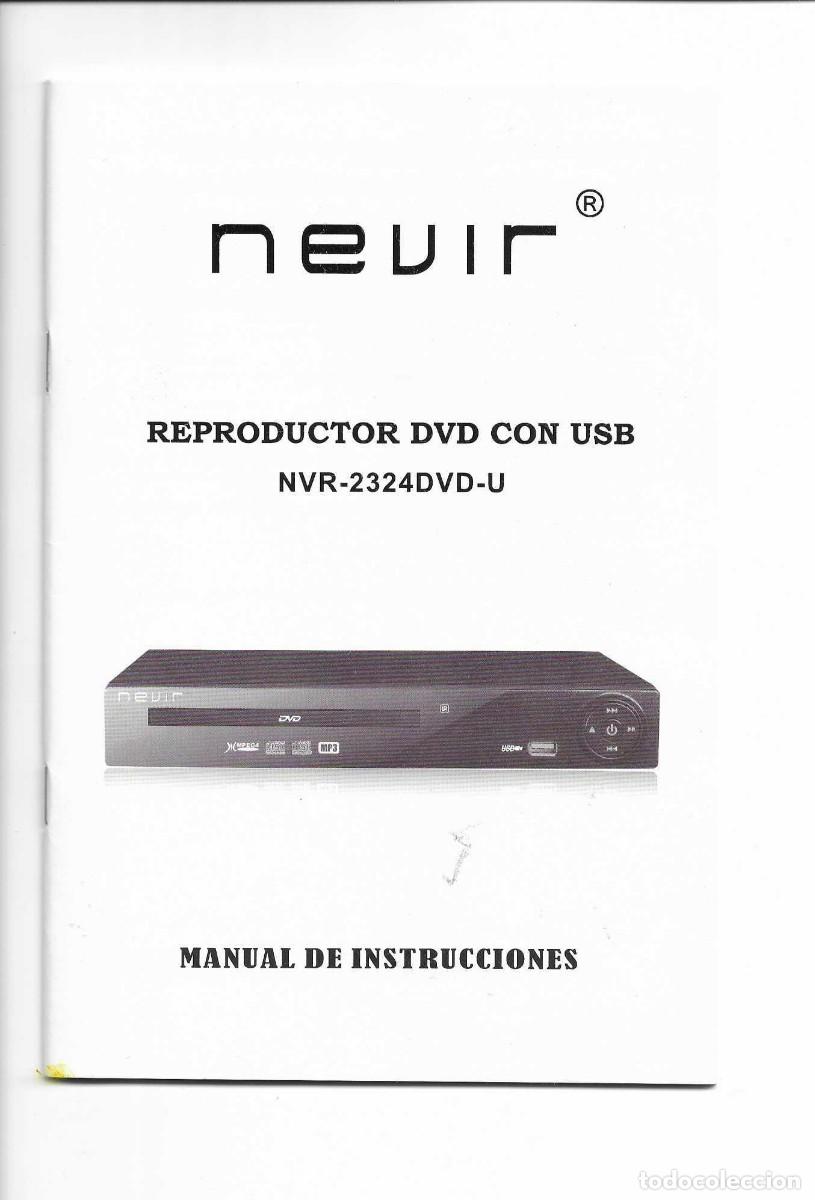 Revistas de m&uacute;sica: NEVIR DVD USB - NVR-2324DVD-U - MANUAL DE INSTRUCCIONES