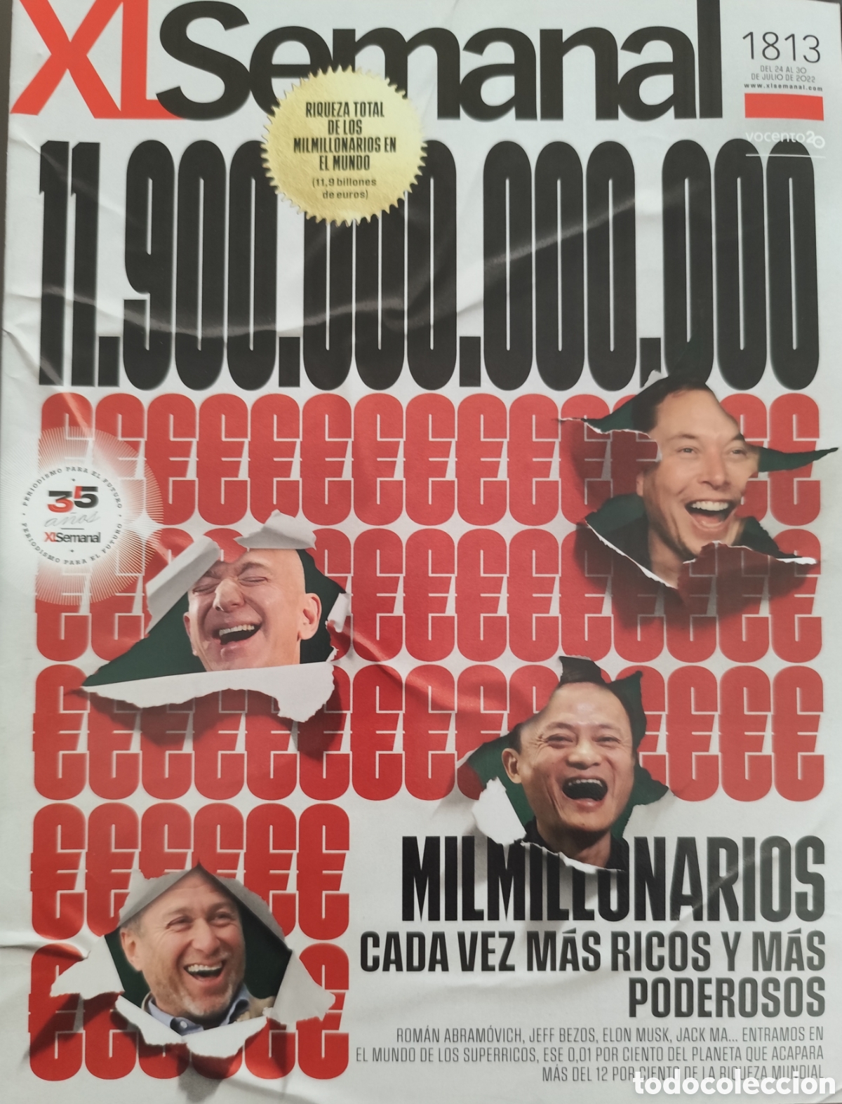 Revistas de m&uacute;sica: REVISTA XL SEMANAL. 30/07/22. JOSE LUIS GIL, PRESIDENTE DE HISPAVOX