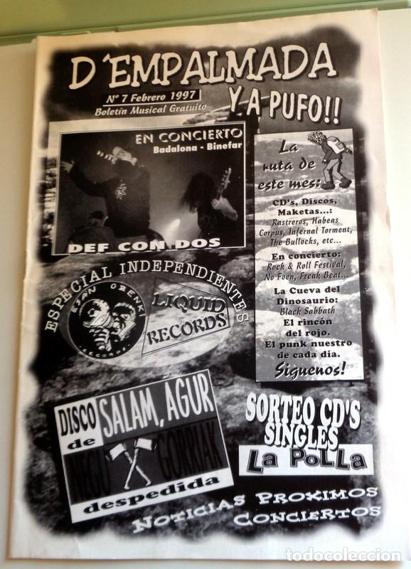 Revistas de m&uacute;sica: REVISTA FANZINE D'EMPALMADA Y A PUFO A&ntilde;o 1997. ZARAGOZA ROCK PUNK REDSKIN. NEGU GORRIAK DEF CON DOS