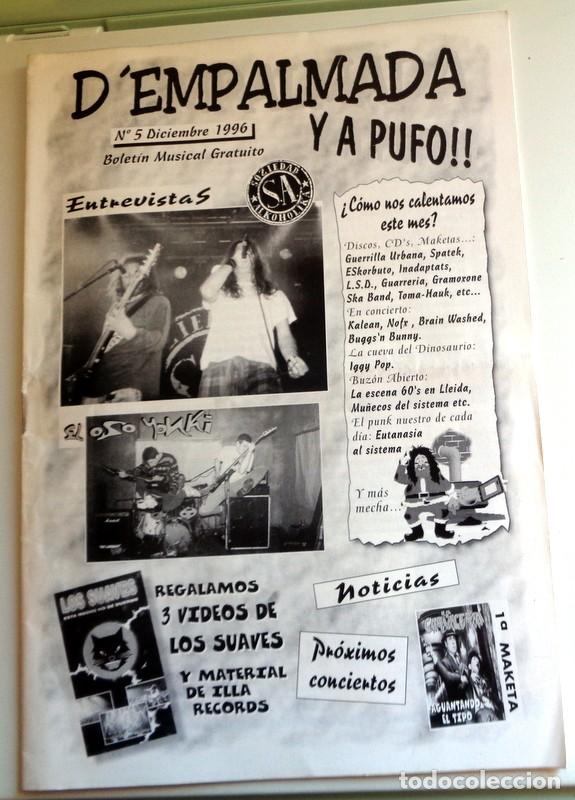 Revistas de m&uacute;sica: REVISTA FANZINE D'EMPALMADA Y A PUFO A&ntilde;o 1996. ZARAGOZA ROCK PUNK REDSKIN. SOZIEDAD ALKOHOLIKA.