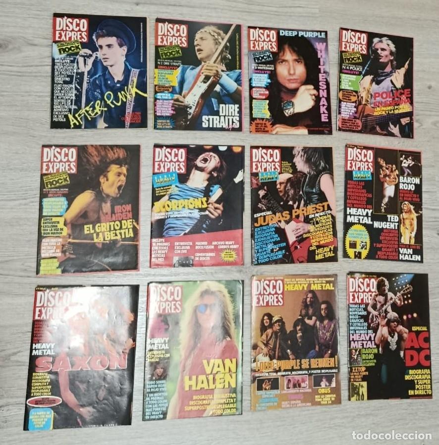 Revistas de m&uacute;sica: Disco Expres N&ordm;1 hasta N&ordm;12 con Super Poster