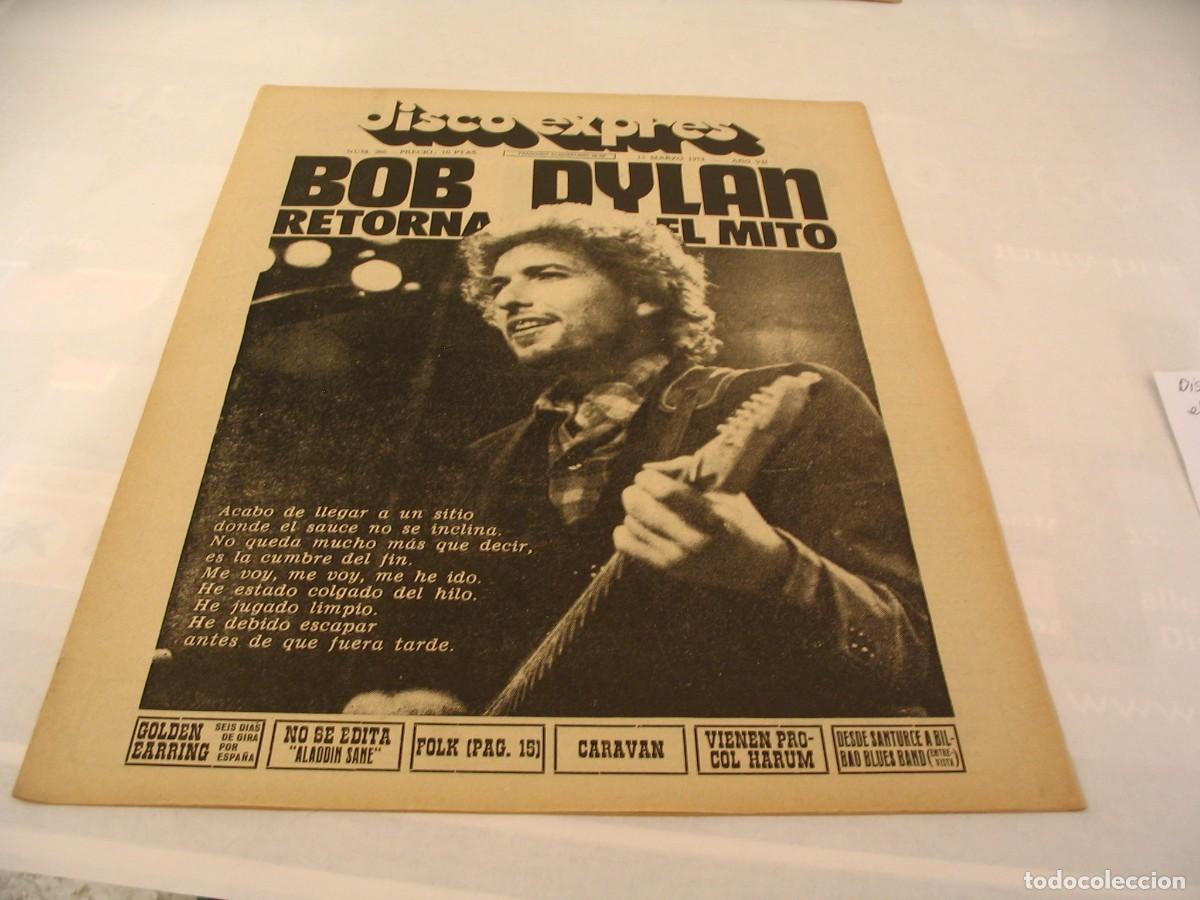 Revistas de m&uacute;sica: REVISTA DISCO EXPRES 266 de 1974 BOB DYLAN TRAFFIC Elkin Nelson Santurce a Bilbao Stealers wheel