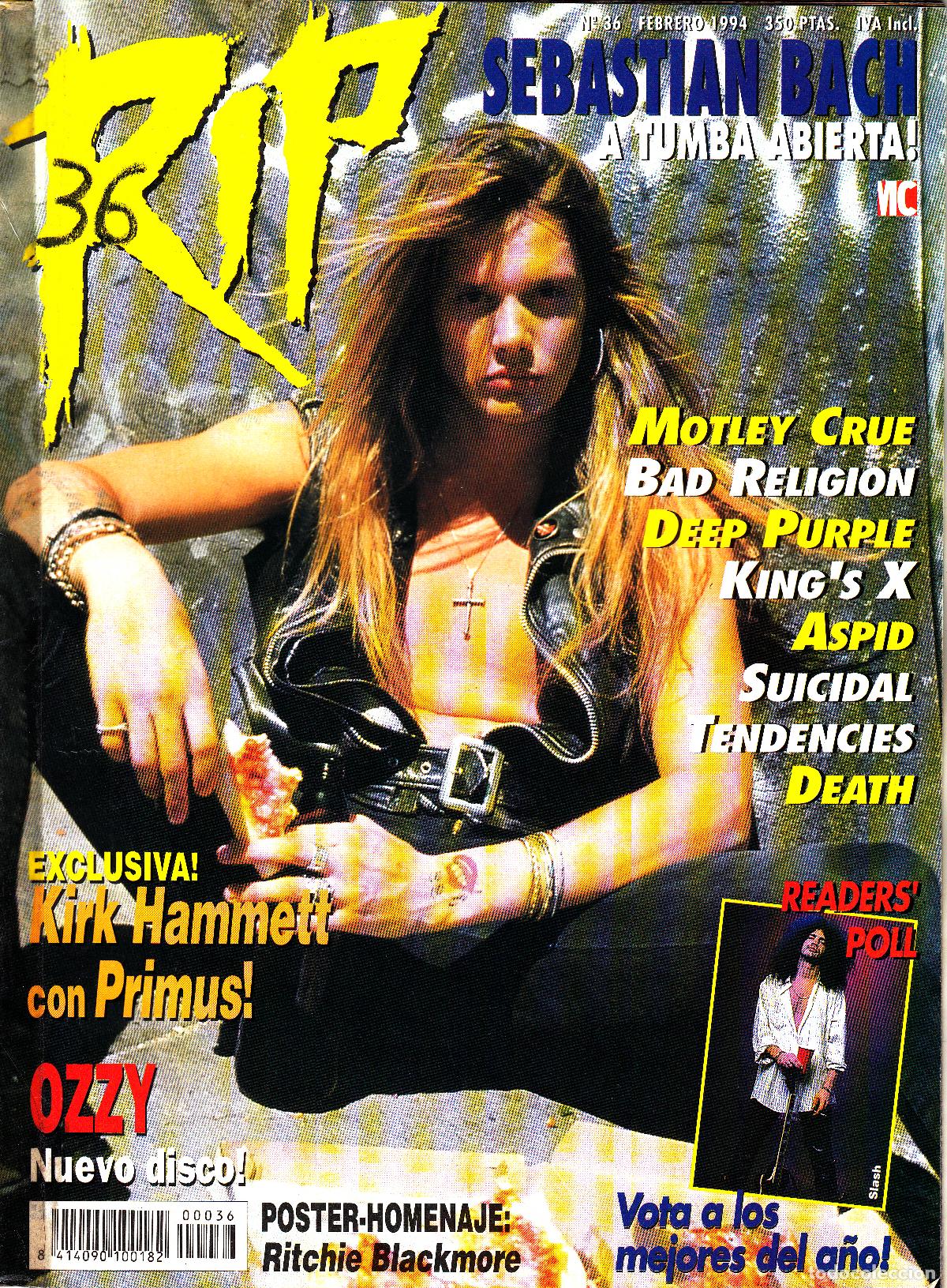Revistas de m&uacute;sica: Revista Rip Numero 36 Sebastian Bach