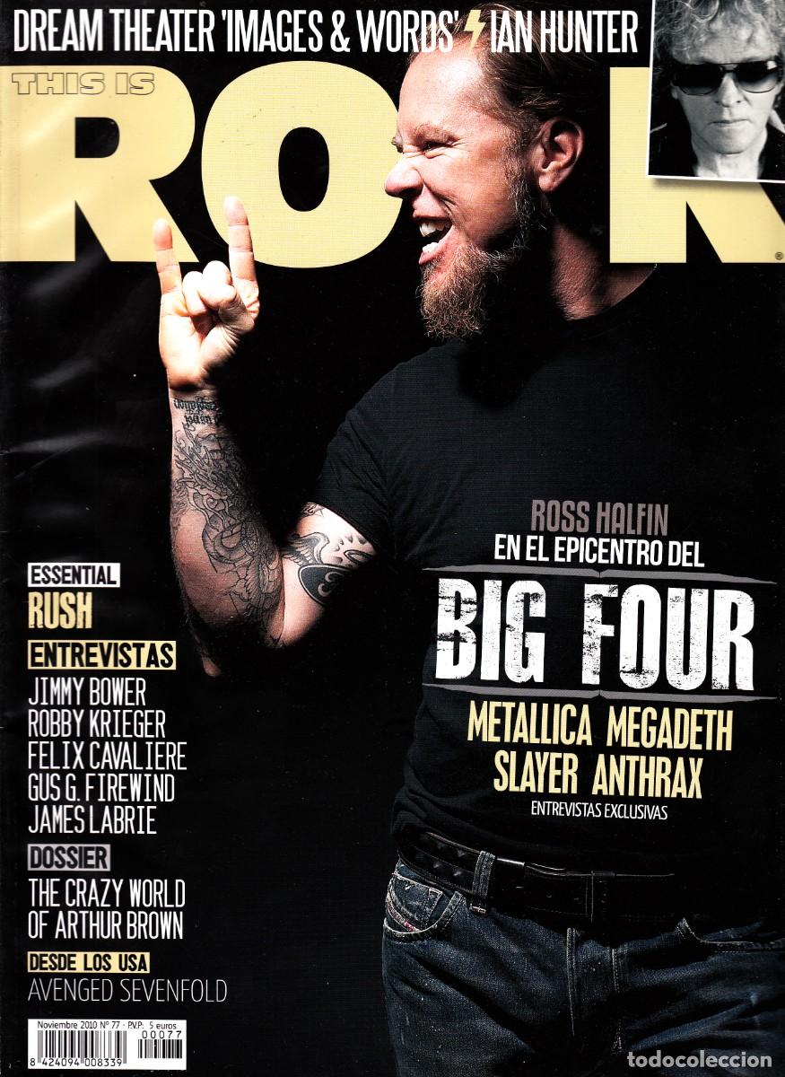 Revistas de m&uacute;sica: Revista This is Rock Numero 77 Big four