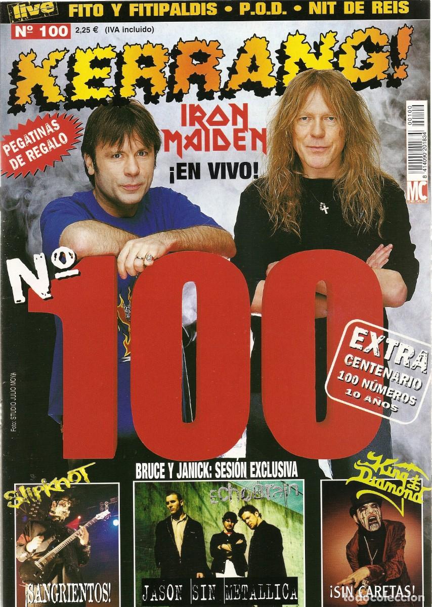 Revistas de m&uacute;sica: Revista Kerrang Numero 100 Iron Maiden
