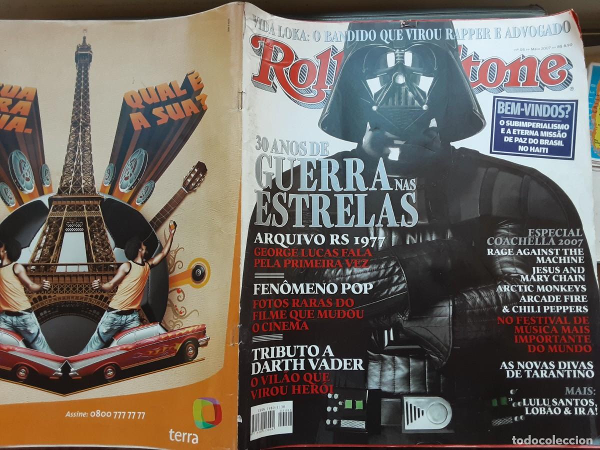 Revistas de m&uacute;sica: Revista Rolling Stone brasile&ntilde;a: 30 anos Guerra nas estrelas. Star wars. Novas divas de Tarantino