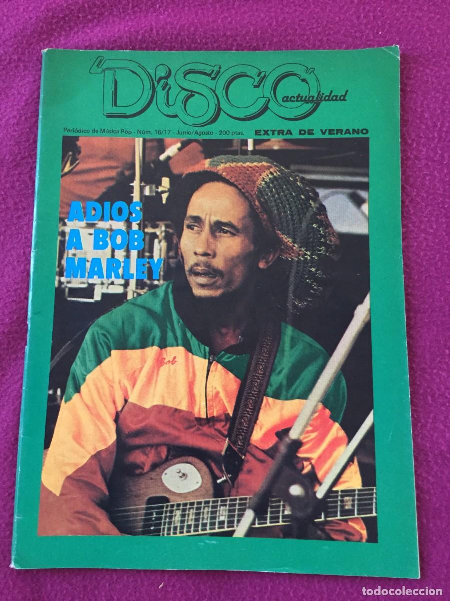 Revistas de m&uacute;sica: REVISTA DISCO ACTUALIDAD N&ordm; 16-17 EXTRA 1981 ADIOS BOB MARLEY -LOQUILLO-MECANO-BARON ROJO-HEAVY-PELE
