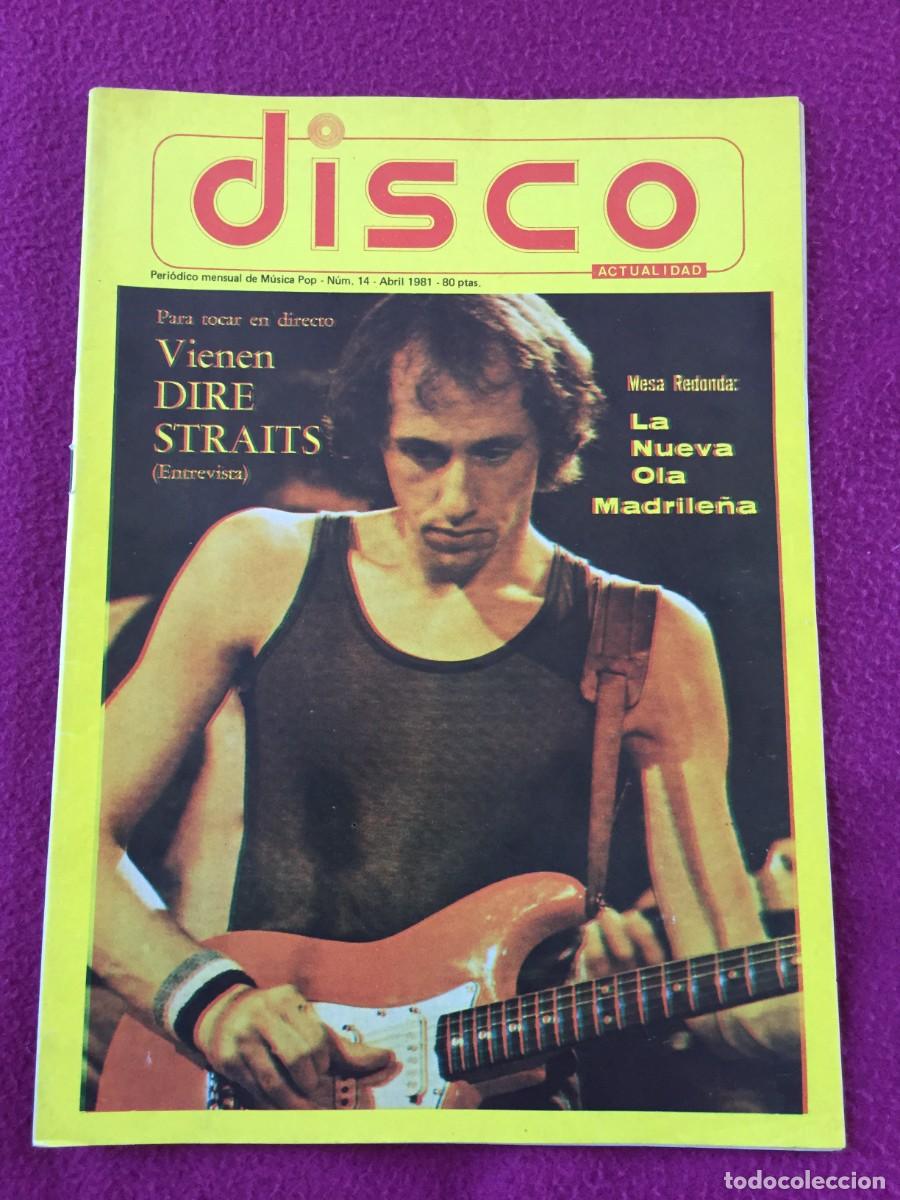 Revistas de m&uacute;sica: REVISTA DISCO ACTUALIDAD N&ordm; 14 -1981 DIRE STRAITS -BEATLES 1&ordf; CONVENCION - ALASKA SECRETOS HEAVY...