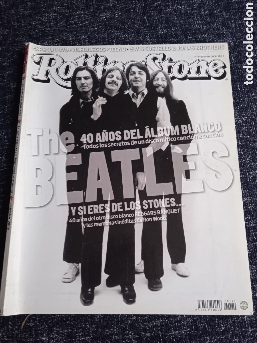 Musikzeitschriften: ROLLING STONE N&ordm; 110 DICIEMBRE 2008 THE BEATLES 40 A&Ntilde;OS DEL ALBUM BLANCO