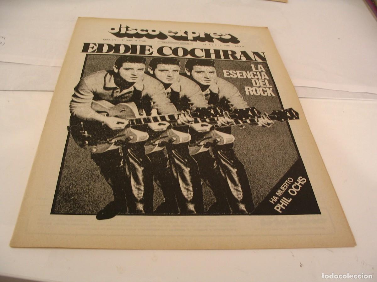 Revistas de m&uacute;sica: Revista DISCO EXPRES 372 de 1976 BOB DYLAN Eddie Cochran Patti Smith Chic Corea Beach boys N Lofgren