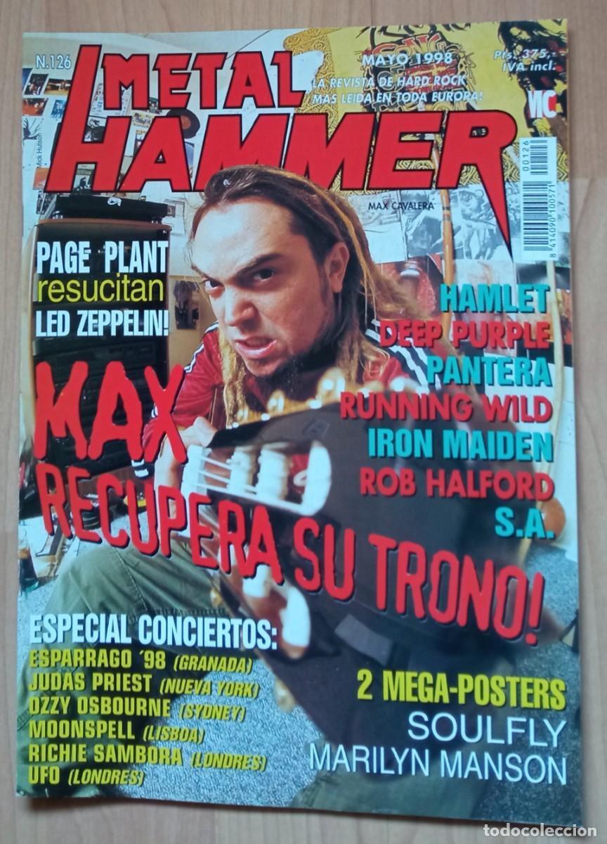 Music magazines: Metal Hammer n&ordm; 126 / Soulfly, Iron Maiden, Pantera, Running Wild, Halford...